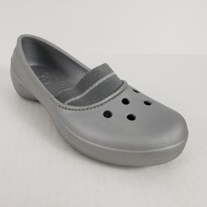 Crocs Shoes Flat Loafer Slip On Gray
